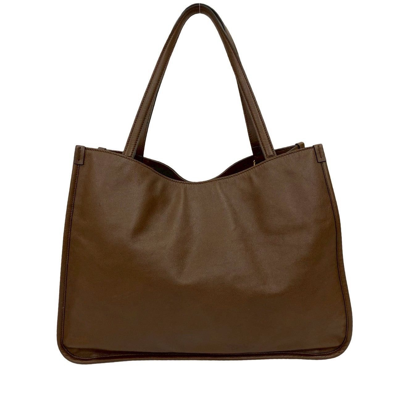 Gucci Gucci Tote Bag Brown Leather Size ONE SIZE - 3 Thumbnail