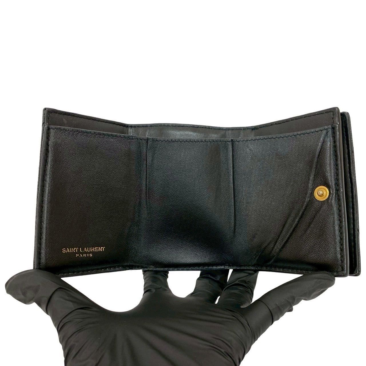 Yves Saint Laurent Yves Saint Laurent Black Leather Size ONE SIZE - 7 Thumbnail