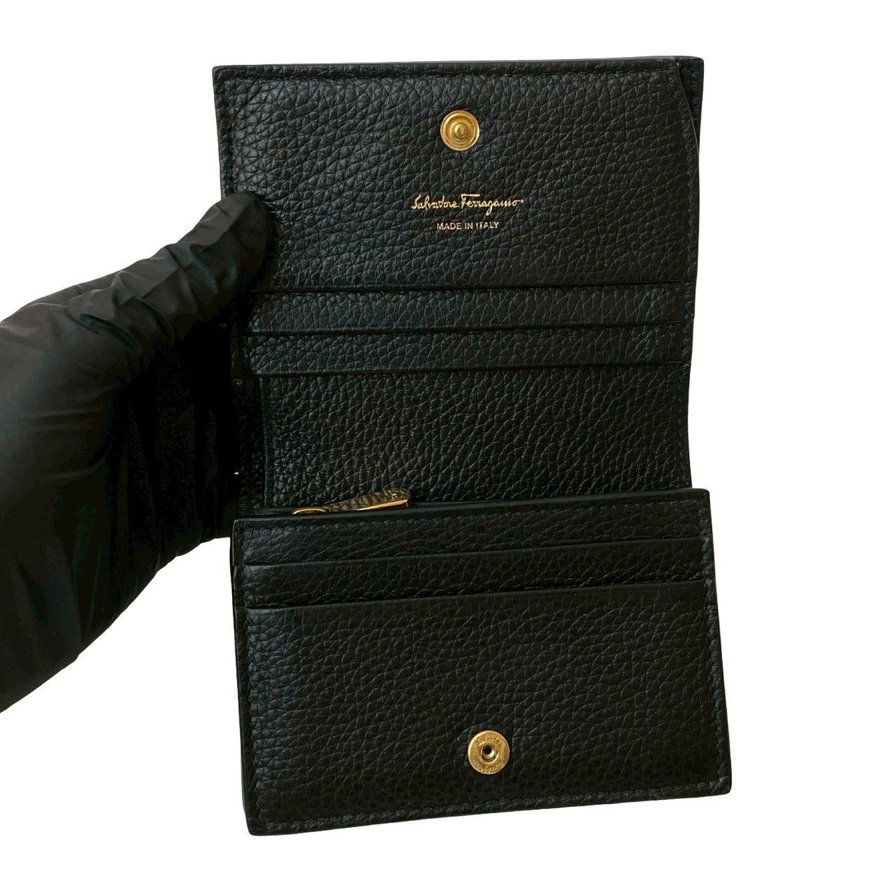 Salvatore Ferragamo Salvatore Ferragamo Black Leather Size ONE SIZE - 7 Thumbnail