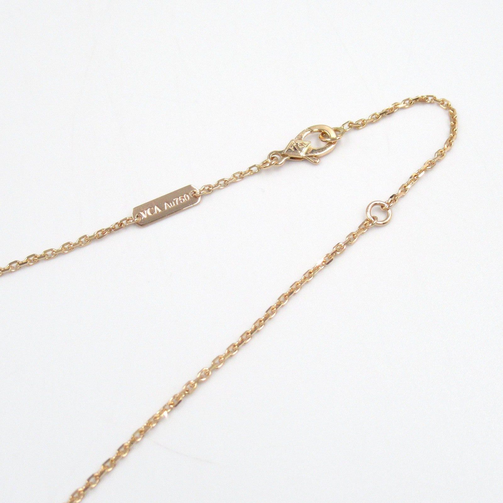 Van Cleef & Arpels Van Cleef Arpels Alhambra Necklace Bullseye K18Pg (Pink Gold) Diamond Clear Brown Size ONE SIZE - 5 Thumbnail