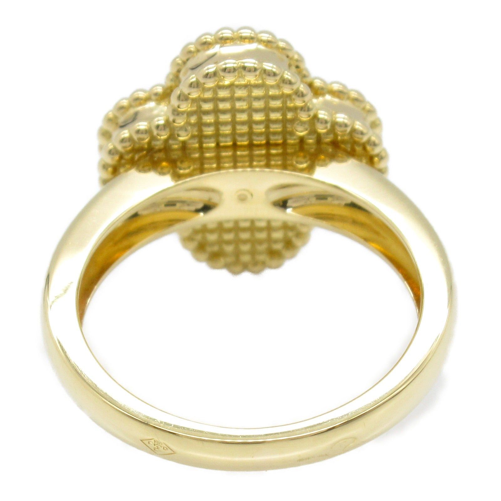 Van Cleef & Arpels Van Cleef Arpels Alhambra Ring Onyx 1Pd K18 (Yellow Gold) Diamond Clear Black Size ONE SIZE - 3 Thumbnail