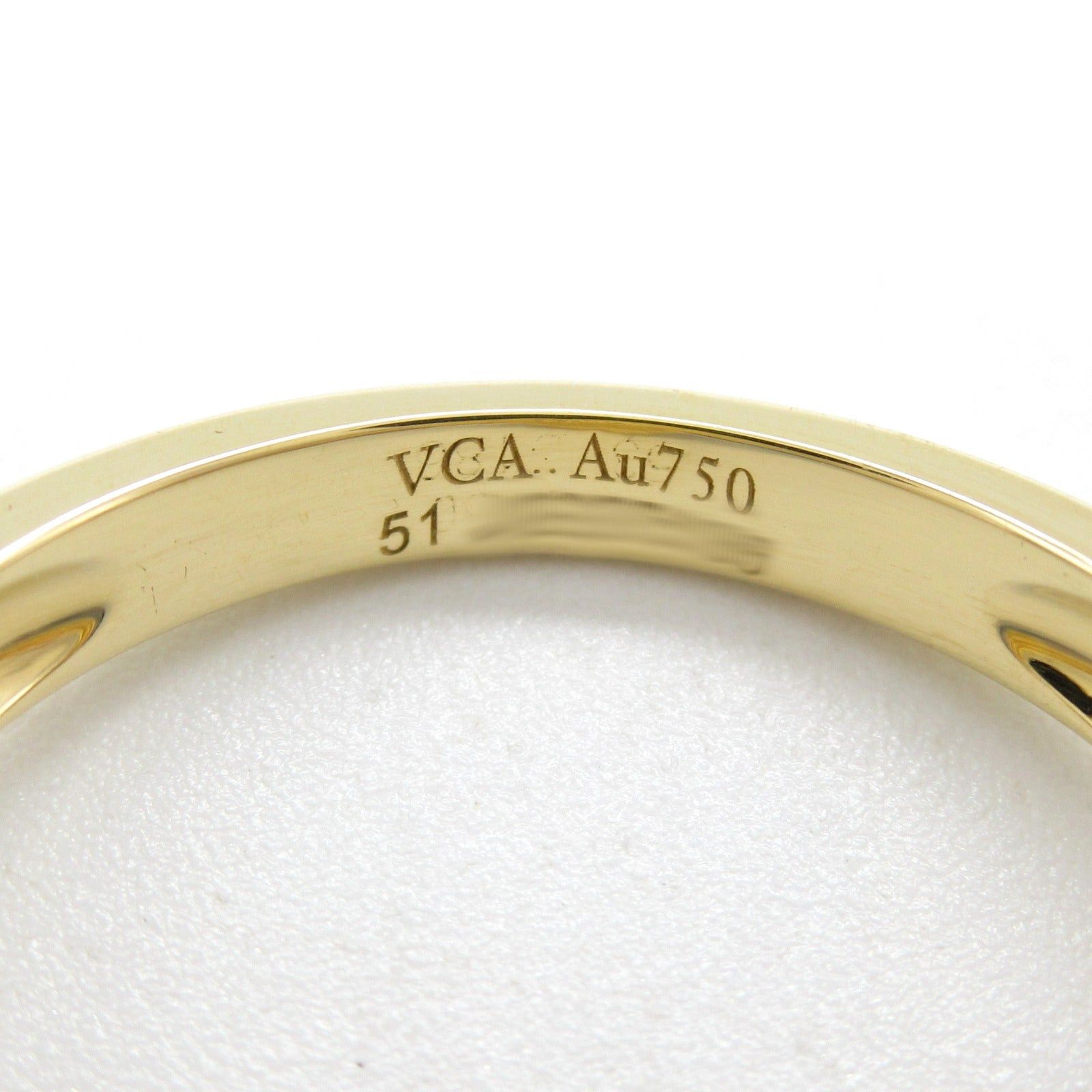 Van Cleef & Arpels Van Cleef Arpels Alhambra Ring Onyx 1Pd K18 (Yellow Gold) Diamond Clear Black Size ONE SIZE - 4 Thumbnail