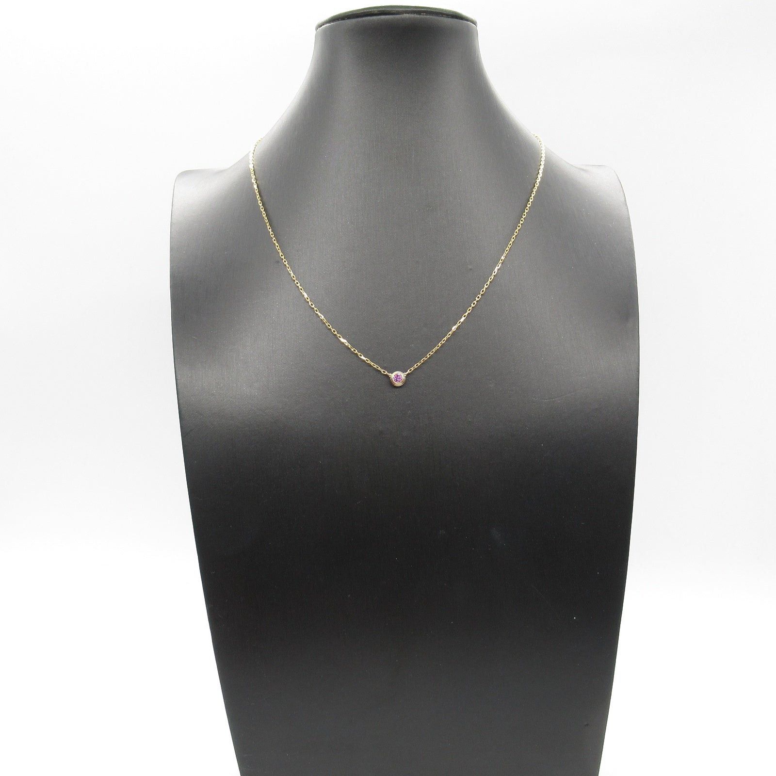 Cartier Cartier Damour Pink Sapphire Necklace K18Pg (Pink Gold) Size ONE SIZE - 6 Thumbnail
