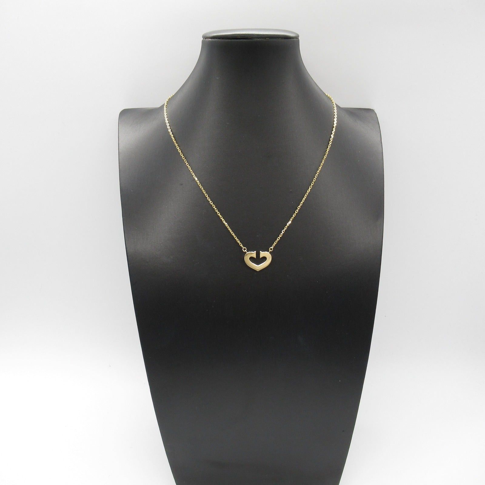 Cartier Cartier C Heart Necklace K18 (Yellow Gold) Silver Size ONE SIZE - 8 Thumbnail