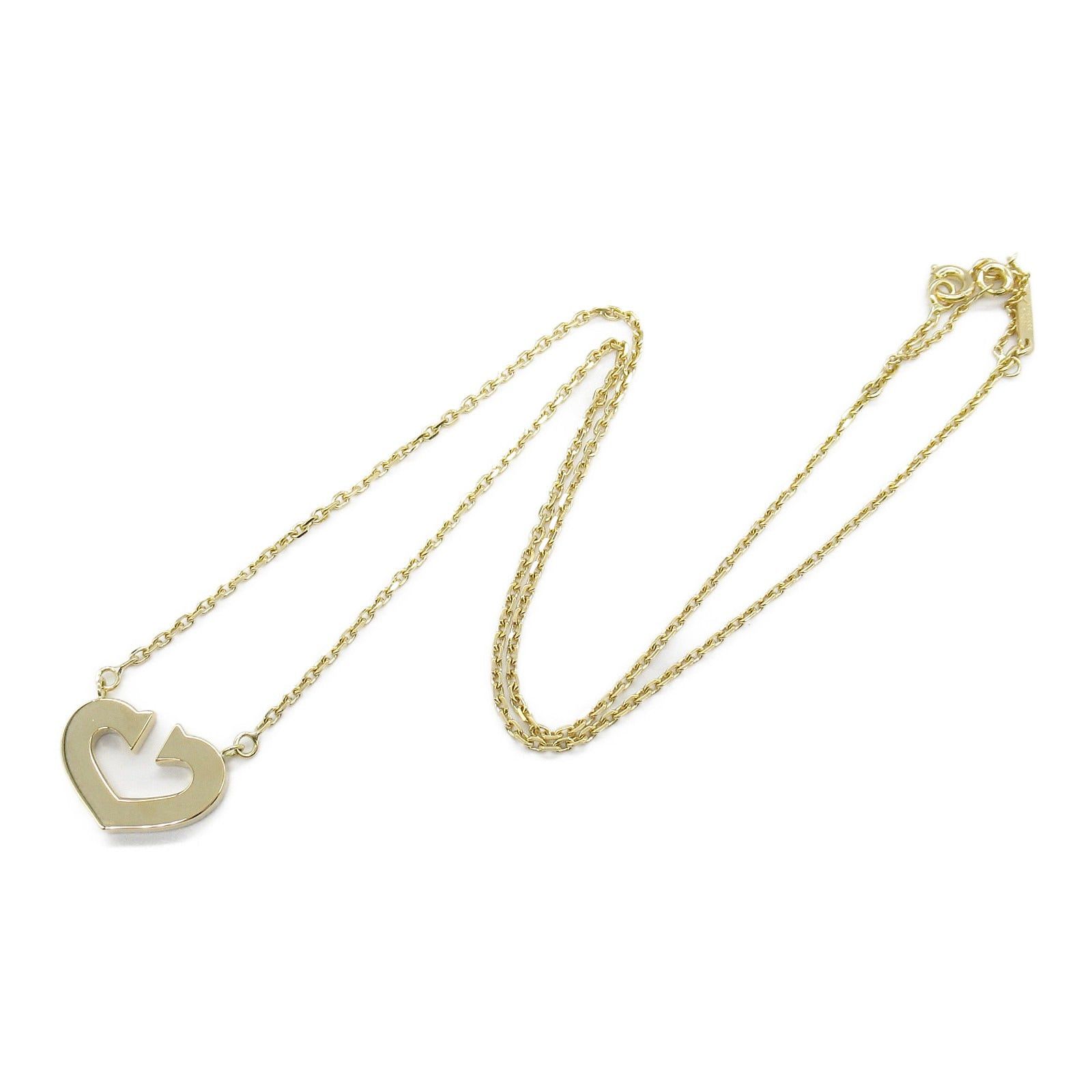 Cartier Cartier C Heart Necklace K18 (Yellow Gold) Silver Size ONE SIZE - 3 Thumbnail