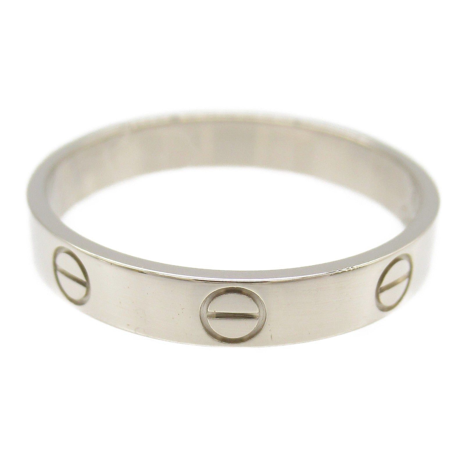 Cartier Cartier Mini Love Ring K18Wg (White Gold) Silver Size ONE SIZE - 3 Thumbnail