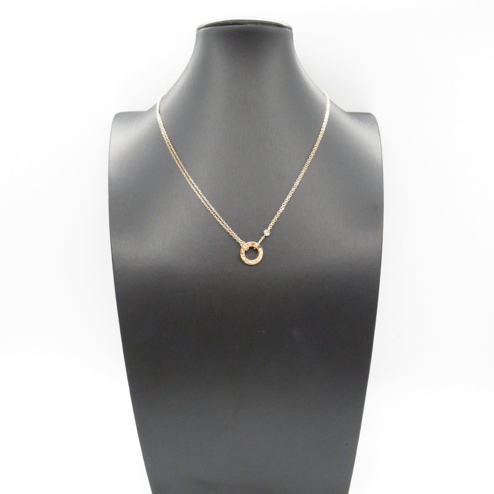 Cartier Cartier Love Necklace Pink Sapphire Diamond K18Pg (Pink Gold) Size ONE SIZE - 7 Thumbnail