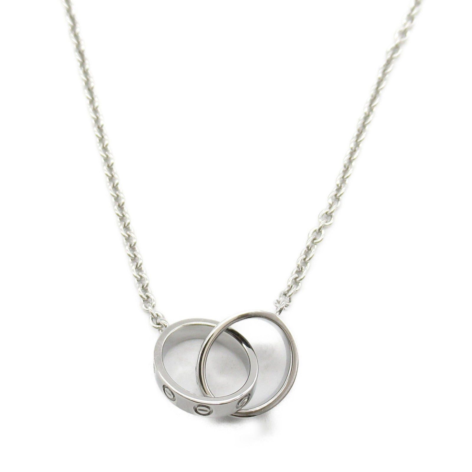 Cartier Cartier Love Necklace K18Wg (White Gold) Silver Size ONE SIZE - 2 Thumbnail