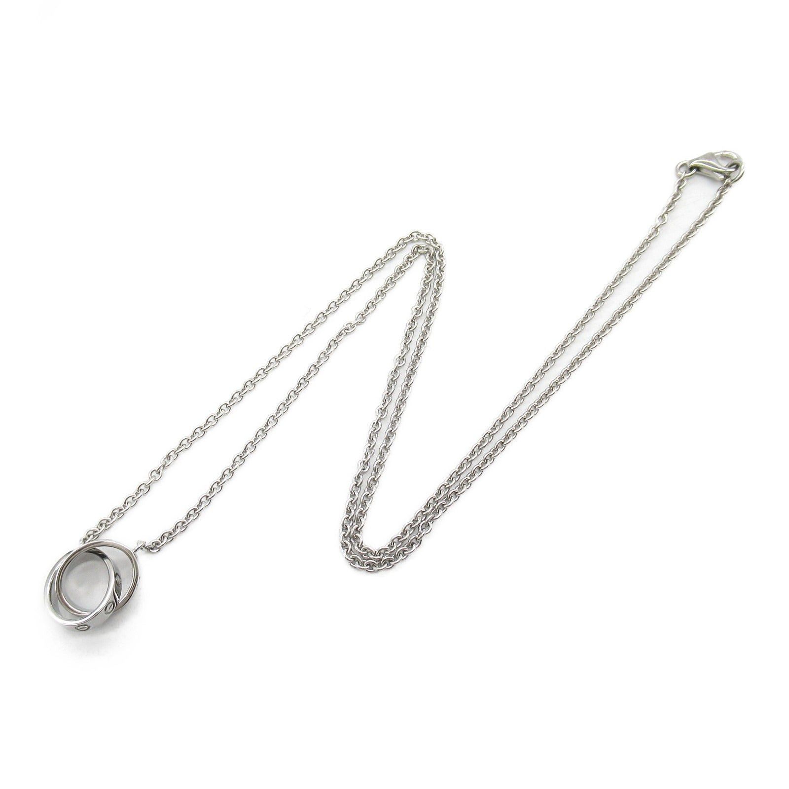 Cartier Cartier Love Necklace K18Wg (White Gold) Silver Size ONE SIZE - 3 Thumbnail