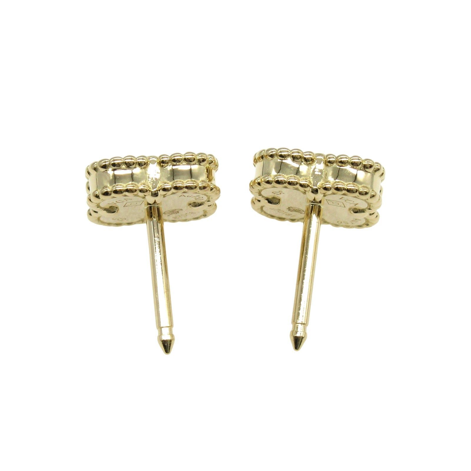 Van Cleef & Arpels Van Cleef Arpels Sweet Alhambra Earrings Mother Of Pearl K18 (Yellow Gold) White Size ONE SIZE - 3 Thumbnail