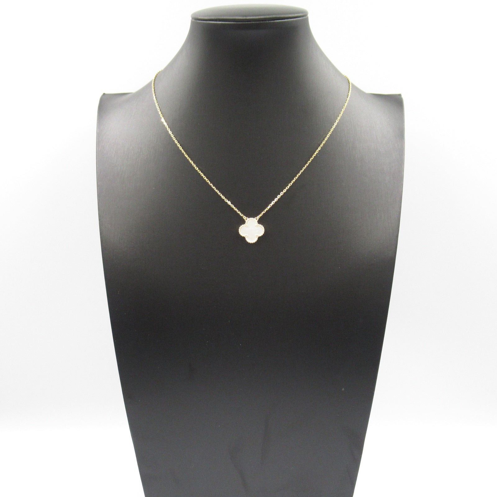 Van Cleef & Arpels Van Cleef Arpels Alhambra Necklace Mother Of Pearl K18 (Yellow Gold) White Size ONE SIZE - 8 Thumbnail