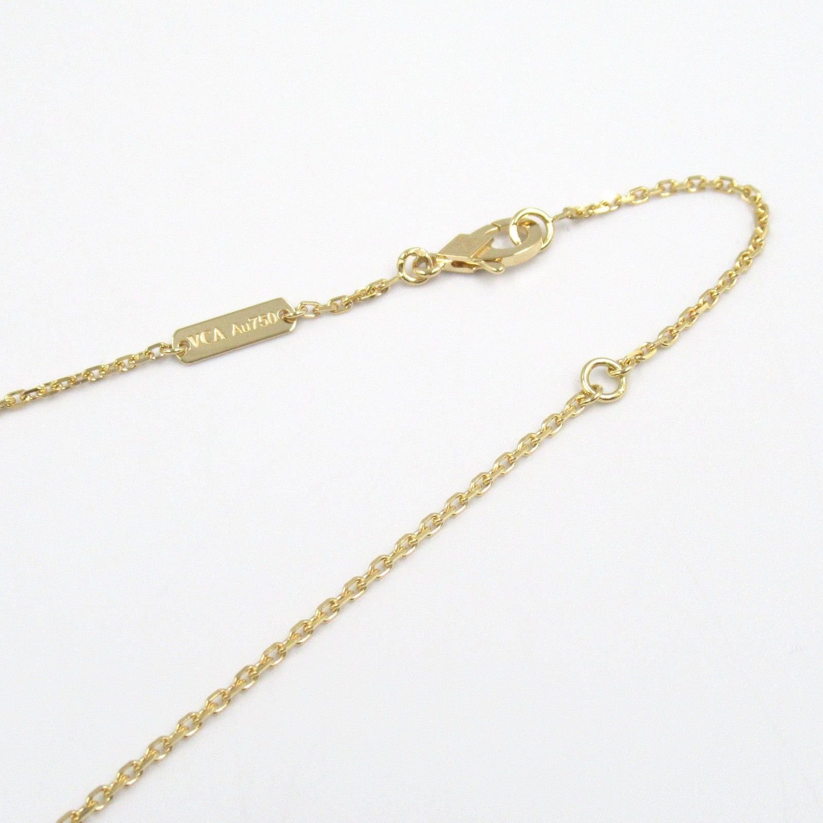 Van Cleef & Arpels Van Cleef Arpels Alhambra Necklace Mother Of Pearl K18 (Yellow Gold) White Size ONE SIZE - 5 Thumbnail