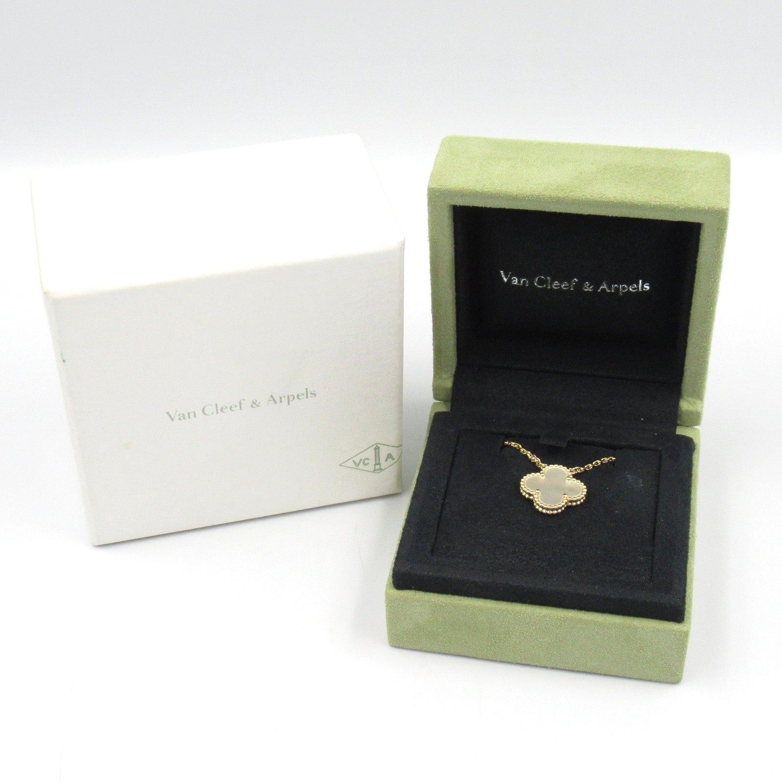 Van Cleef & Arpels Van Cleef Arpels Alhambra Necklace Mother Of Pearl K18 (Yellow Gold) White Size ONE SIZE - 7 Thumbnail