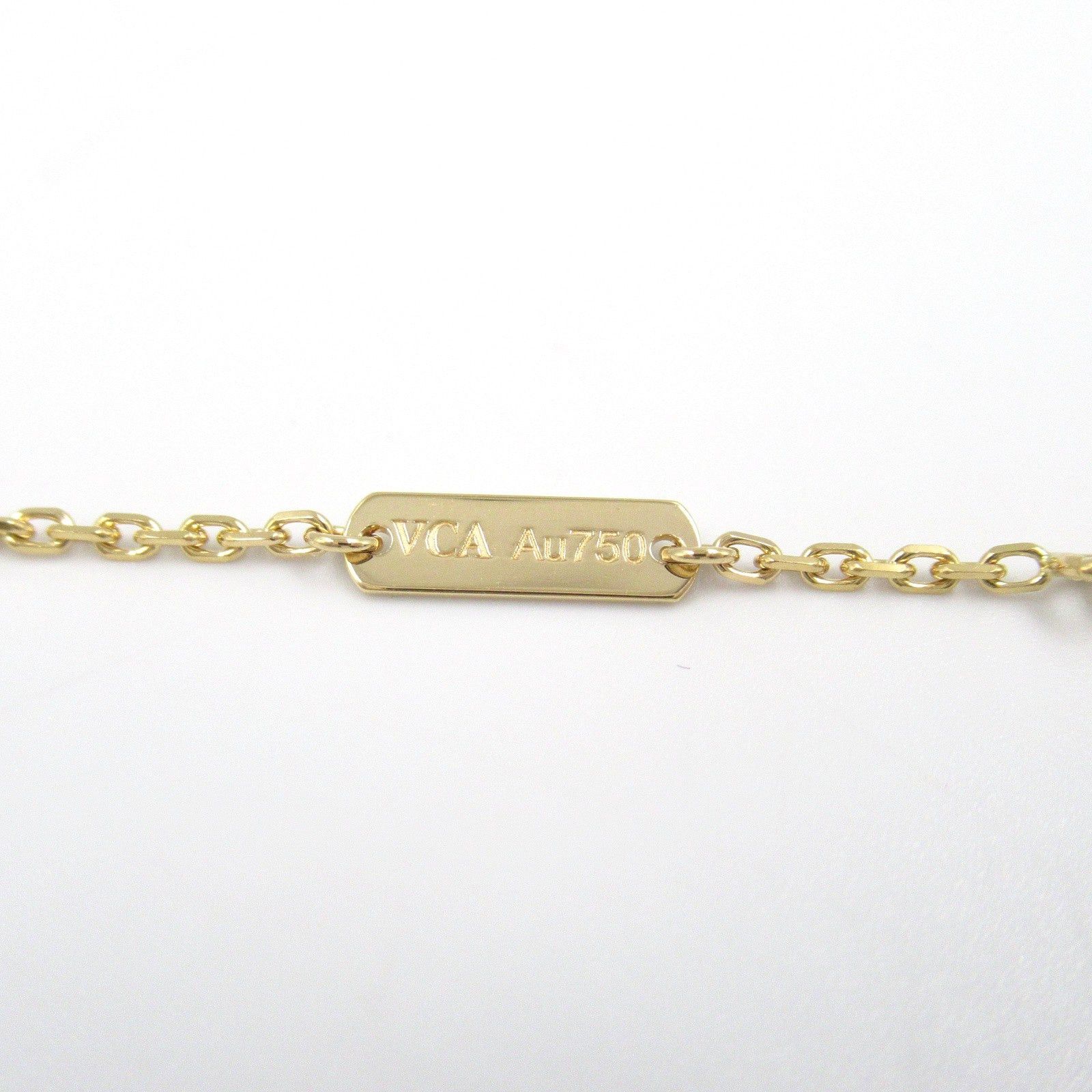Van Cleef & Arpels Van Cleef Arpels Alhambra Necklace Mother Of Pearl K18 (Yellow Gold) White Size ONE SIZE - 4 Thumbnail