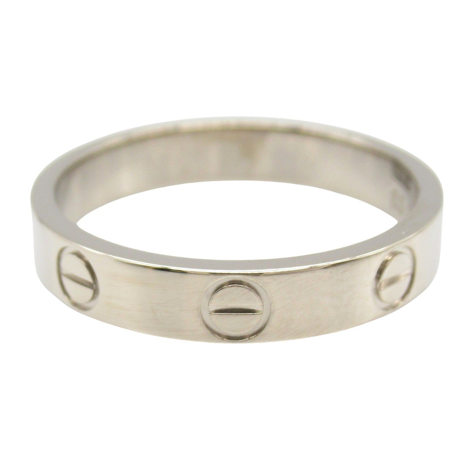 Cartier Cartier Mini Love Ring K18Wg (White Gold) Silver Size ONE SIZE - 2 Thumbnail