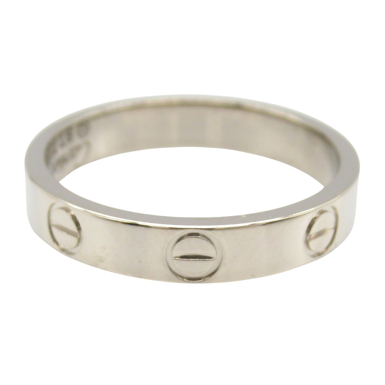 Cartier Cartier Mini Love Ring K18Wg (White Gold) Silver Size ONE SIZE - 3 Thumbnail