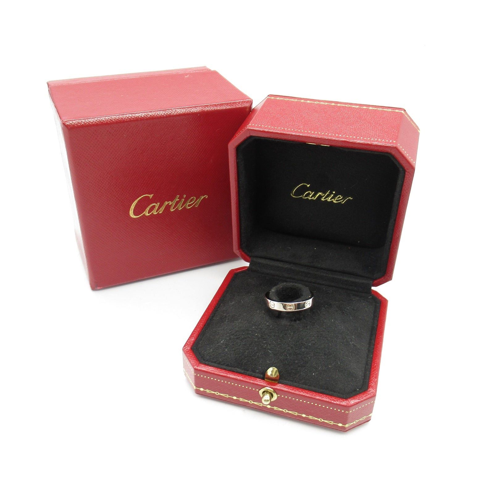 Cartier Cartier Mini Love Ring K18Wg (White Gold) Silver Size ONE SIZE - 5 Thumbnail