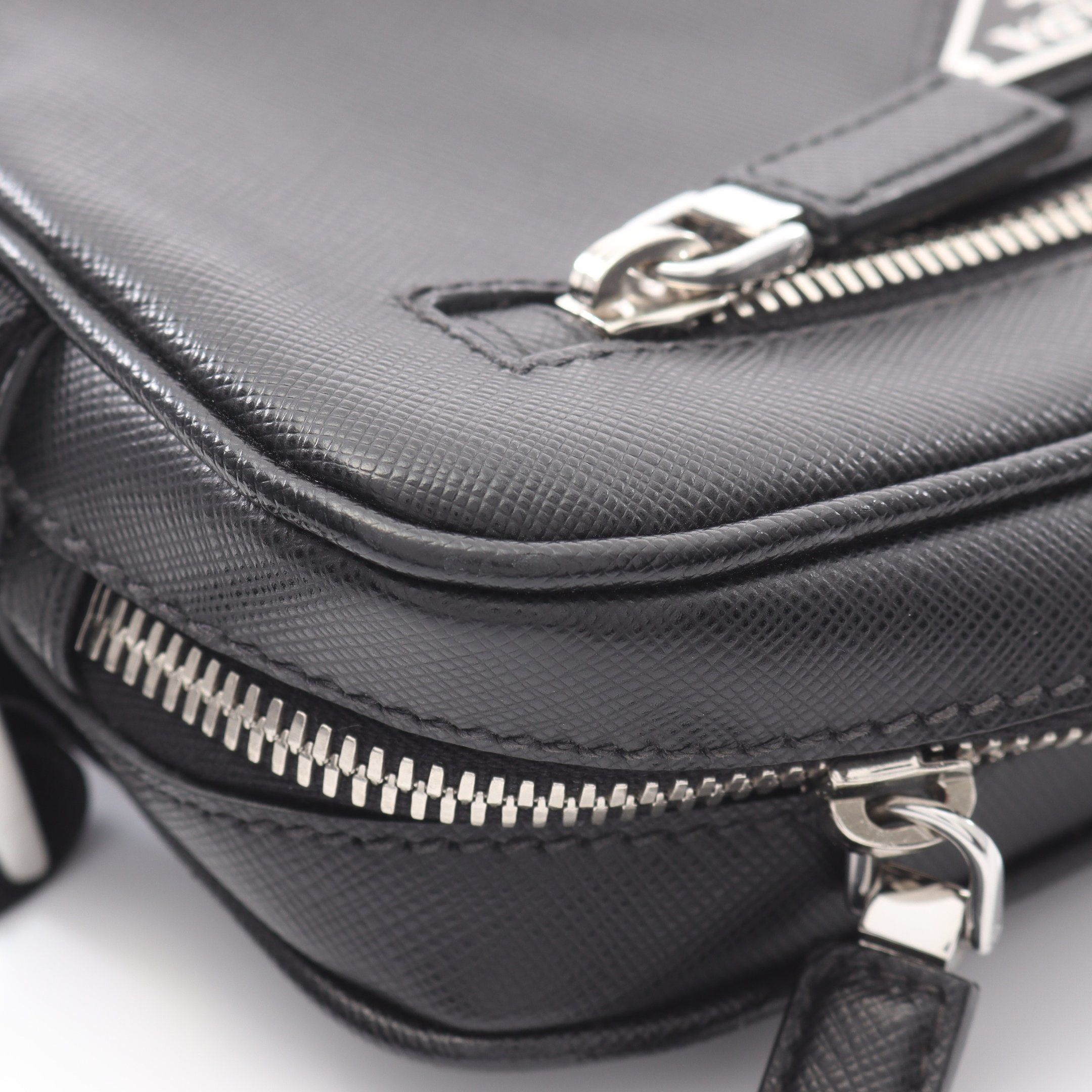 Prada Prada Marsupio Saffiano Travel Body Bag Waist Leather Black Size ONE SIZE - 6 Thumbnail