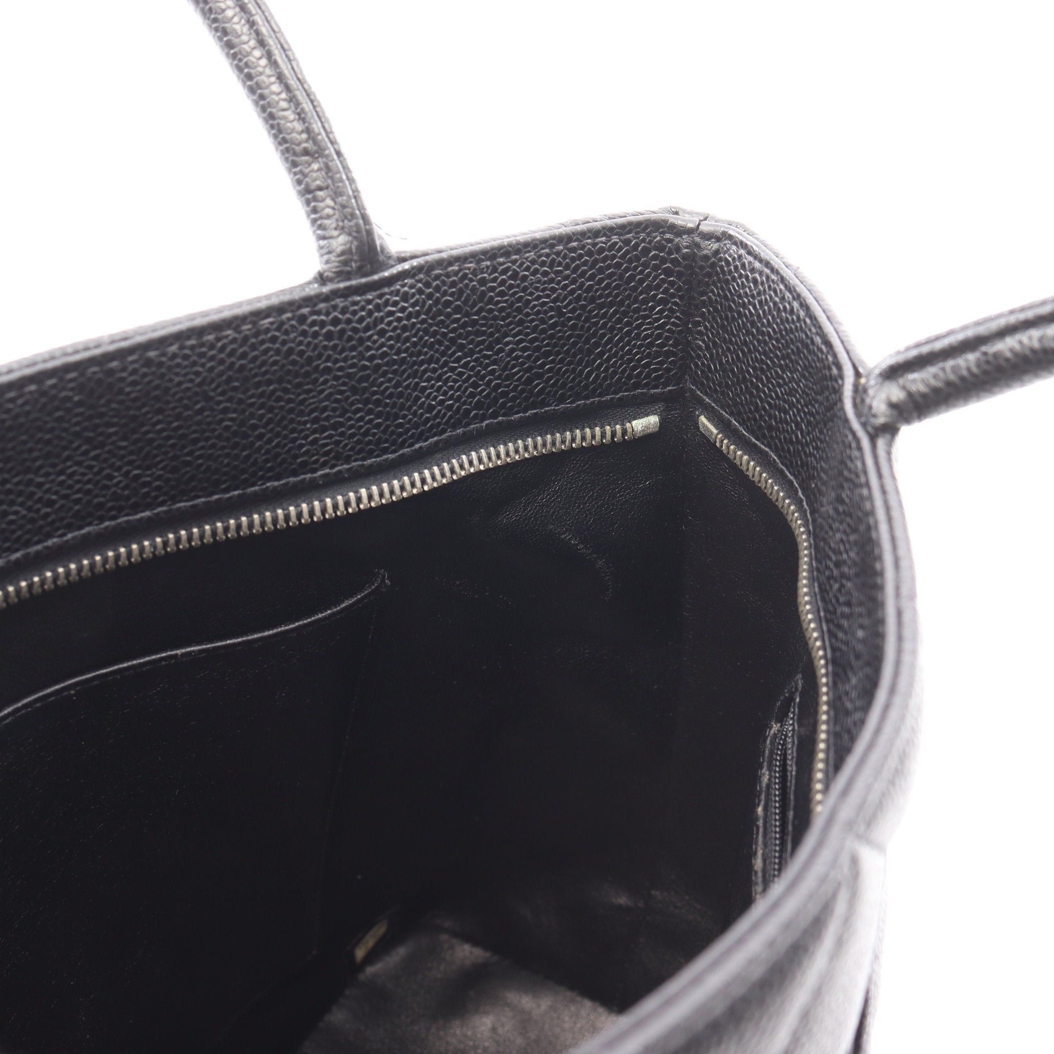 Chanel Chanel Reissue Tote Handbag Bag Caviar Skin Black Silver Hardware Size ONE SIZE - 7 Thumbnail