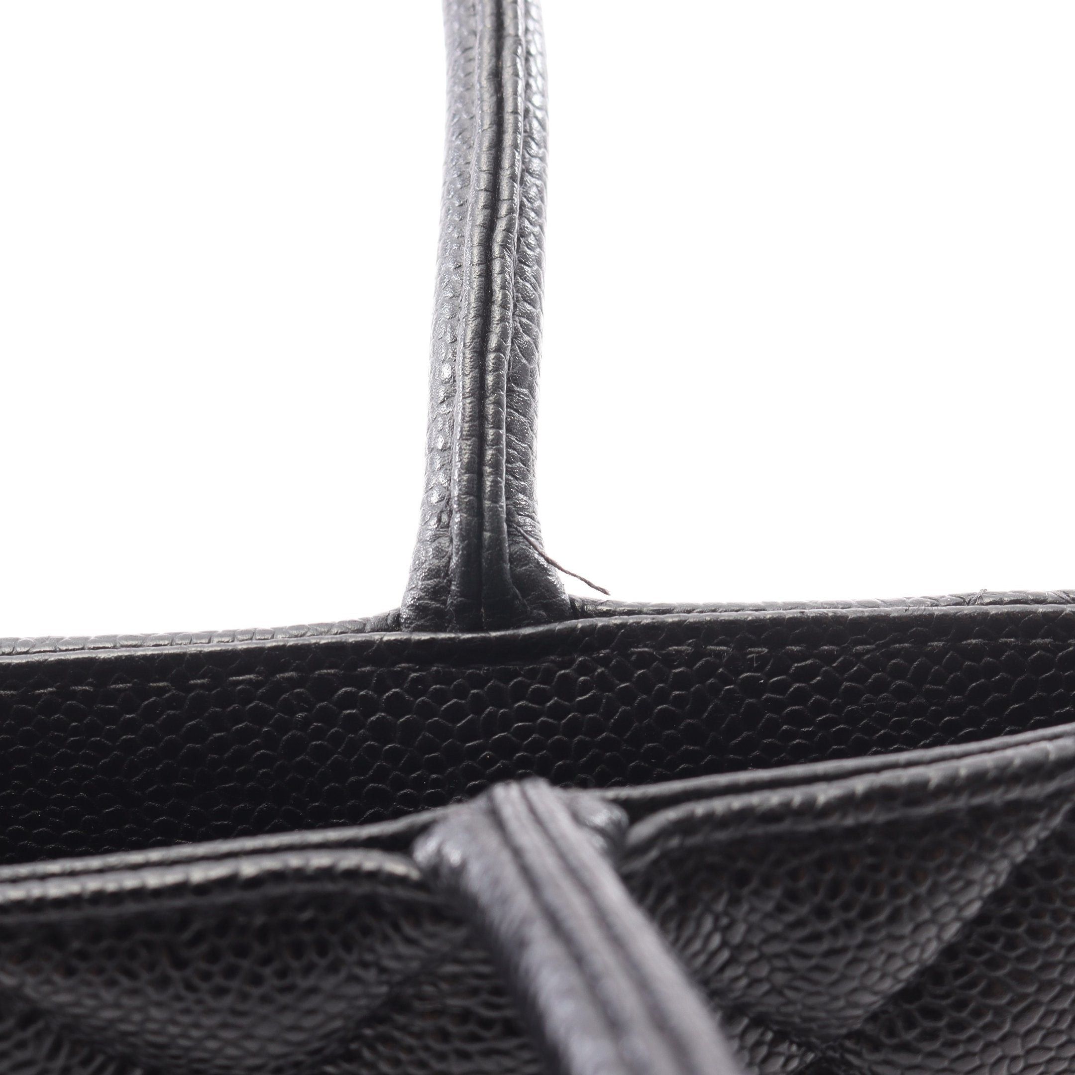 Chanel Chanel Reissue Tote Handbag Bag Caviar Skin Black Silver Hardware Size ONE SIZE - 8 Thumbnail