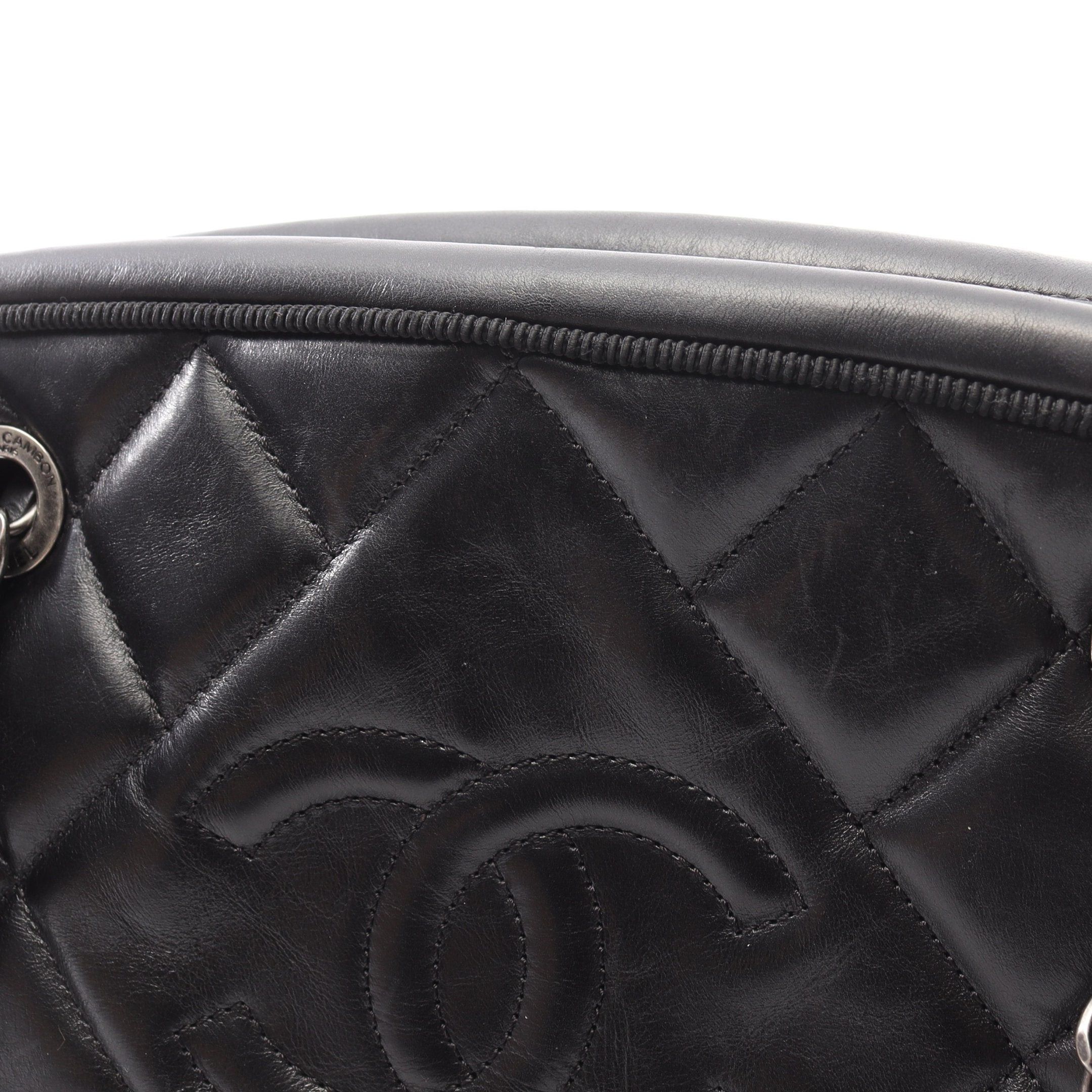 Chanel Chanel Matelasse Chain Shoulder Bag Lambskin Black Silver Hardware Size ONE SIZE - 8 Thumbnail