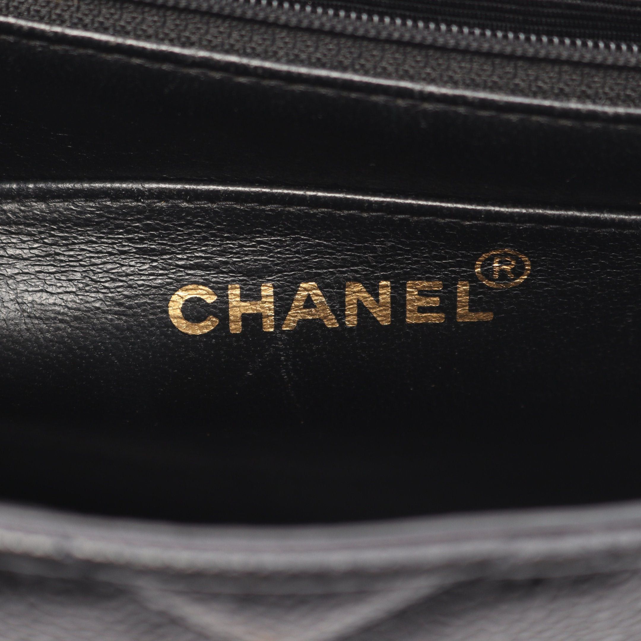 Chanel Chanel Matelasse Single Flap Chain Shoulder Bag Caviar Skin Black Gold Hardware Size ONE SIZE - 4 Thumbnail