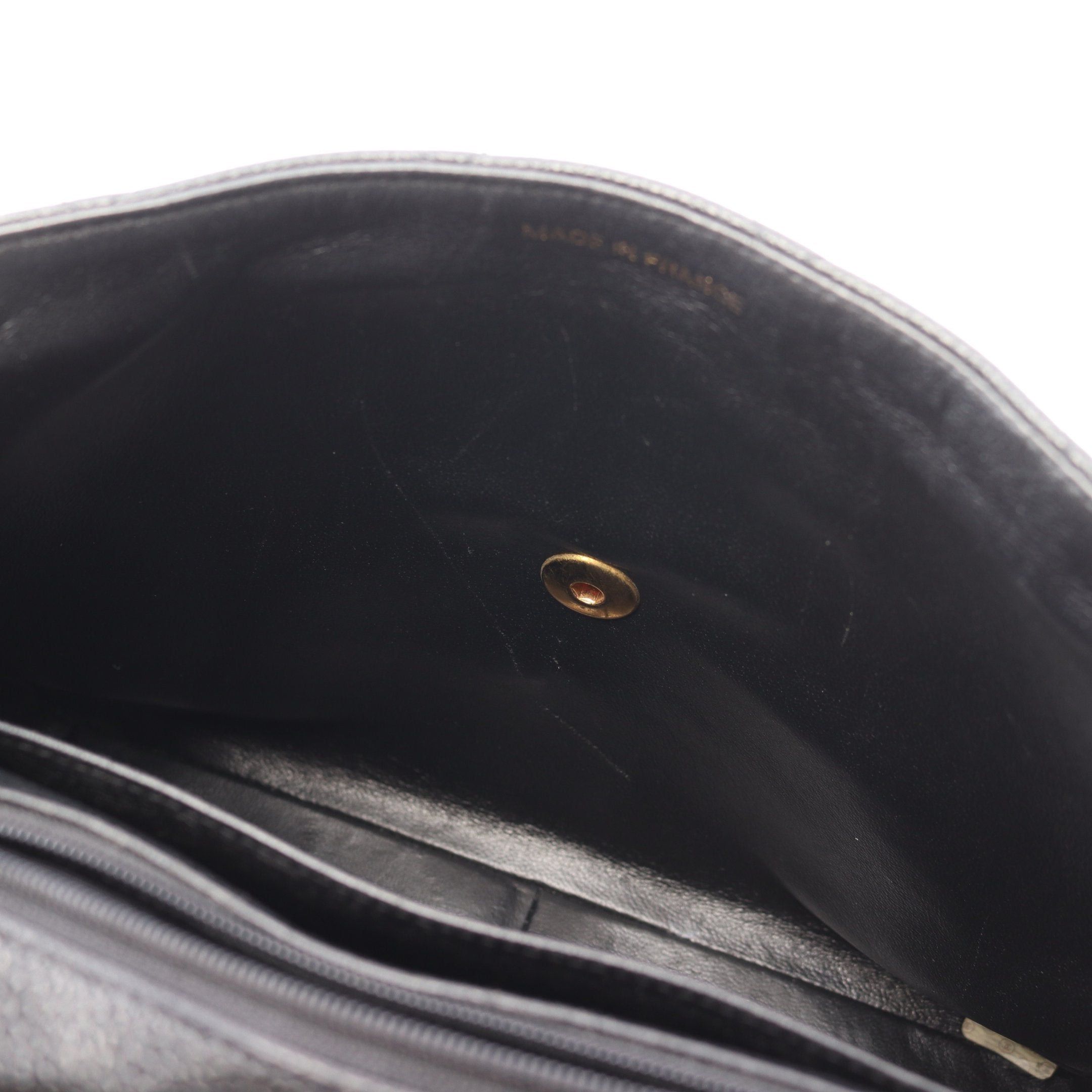 Chanel Chanel Matelasse Single Flap Chain Shoulder Bag Caviar Skin Black Gold Hardware Size ONE SIZE - 7 Thumbnail