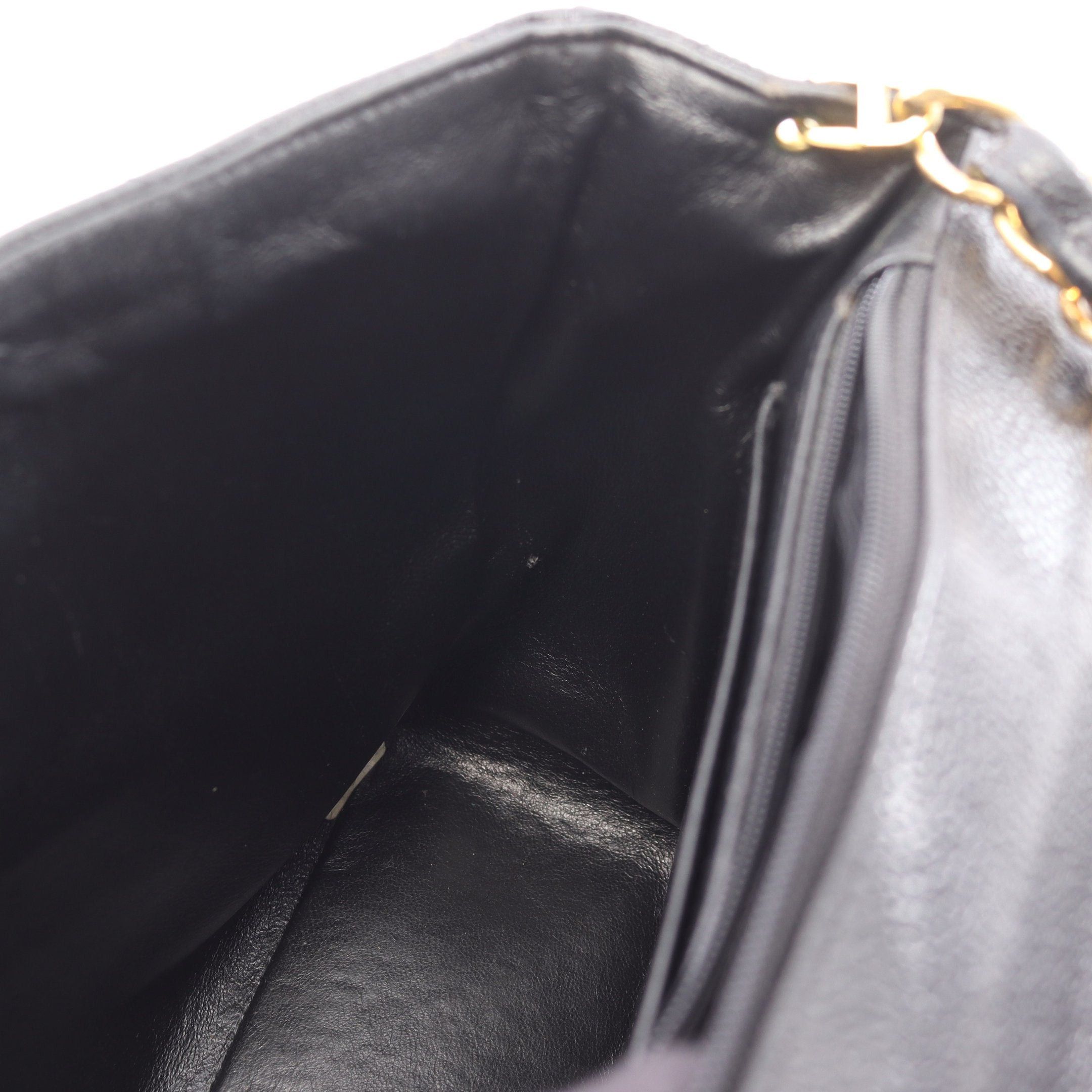 Chanel Chanel Matelasse Single Flap Chain Shoulder Bag Caviar Skin Black Gold Hardware Size ONE SIZE - 6 Thumbnail
