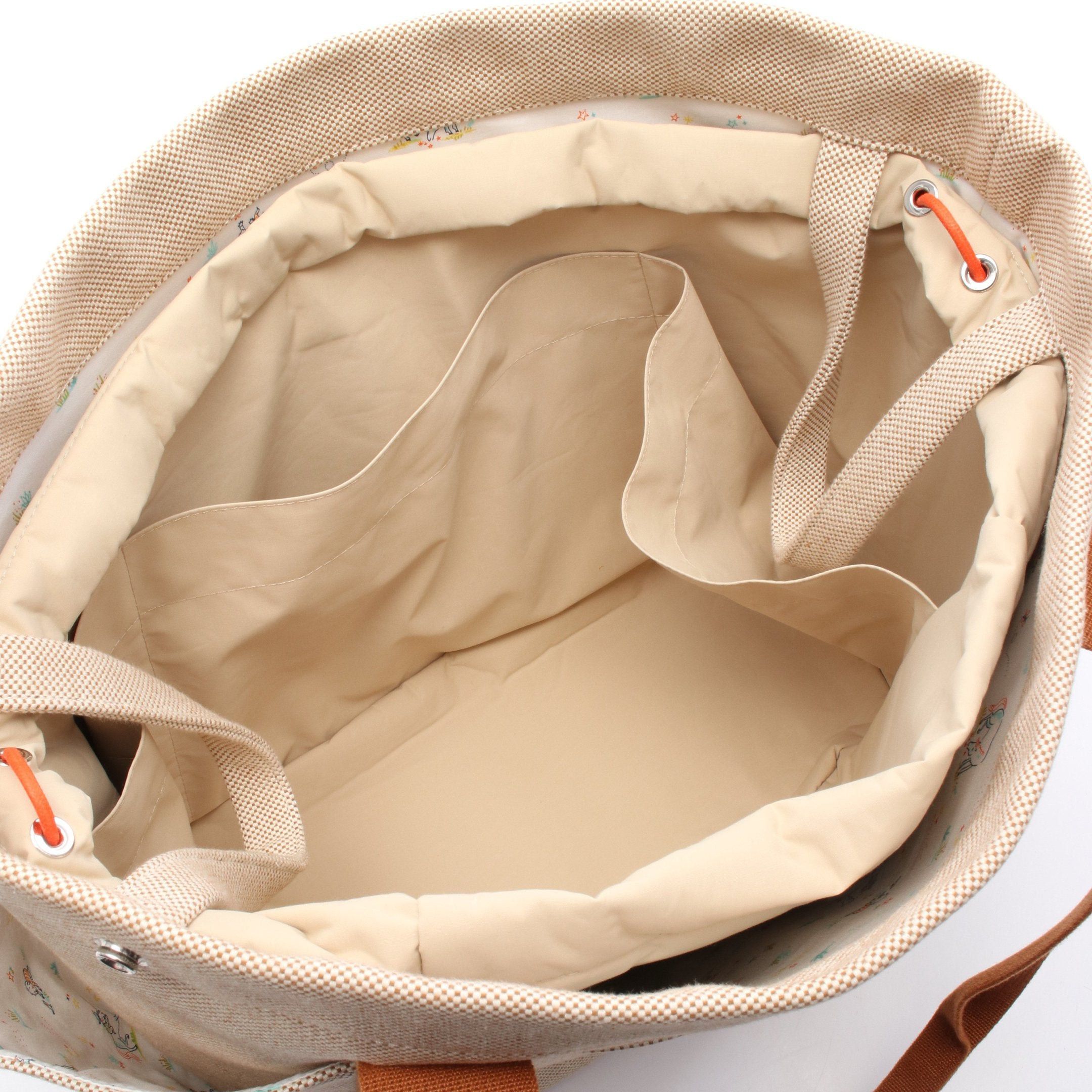 Hermes Hermes Gabriel Mothers Bag Shoulder Tote Toile Ash Beige Brown Silver Hardware Size ONE SIZE - 3 Thumbnail
