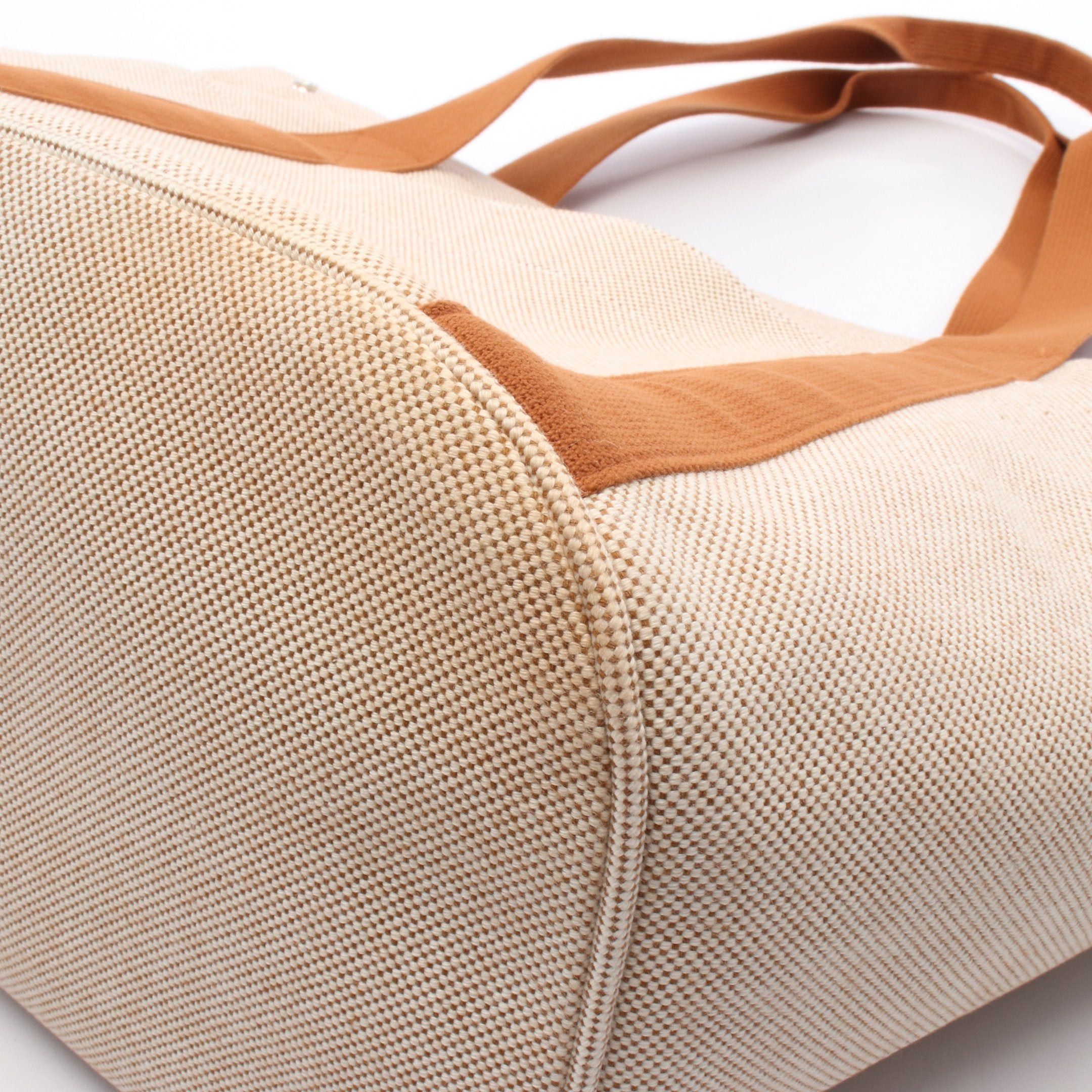 Hermes Hermes Gabriel Mothers Bag Shoulder Tote Toile Ash Beige Brown Silver Hardware Size ONE SIZE - 6 Thumbnail