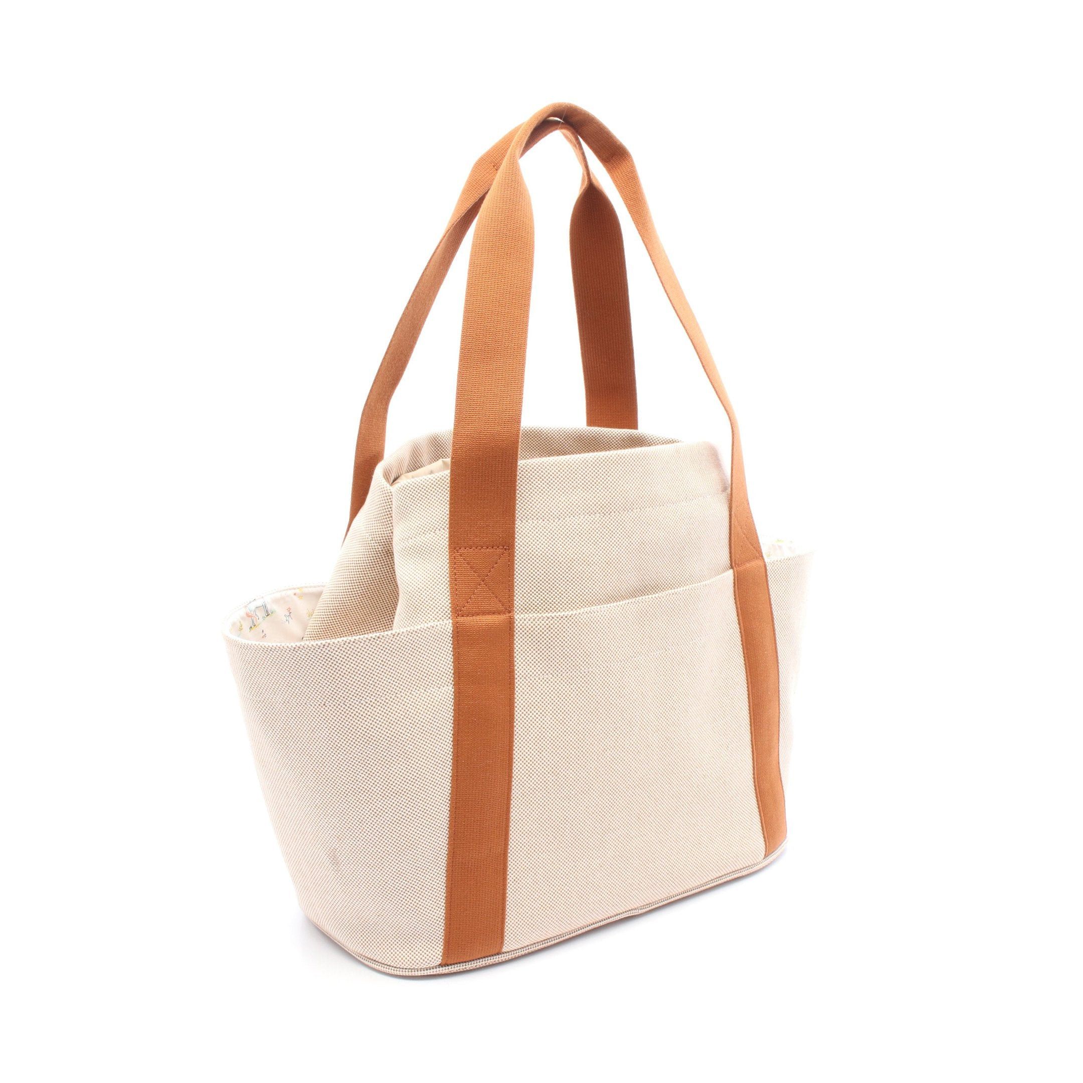 Hermes Hermes Gabriel Mothers Bag Shoulder Tote Toile Ash Beige Brown Silver Hardware Size ONE SIZE - 2 Thumbnail