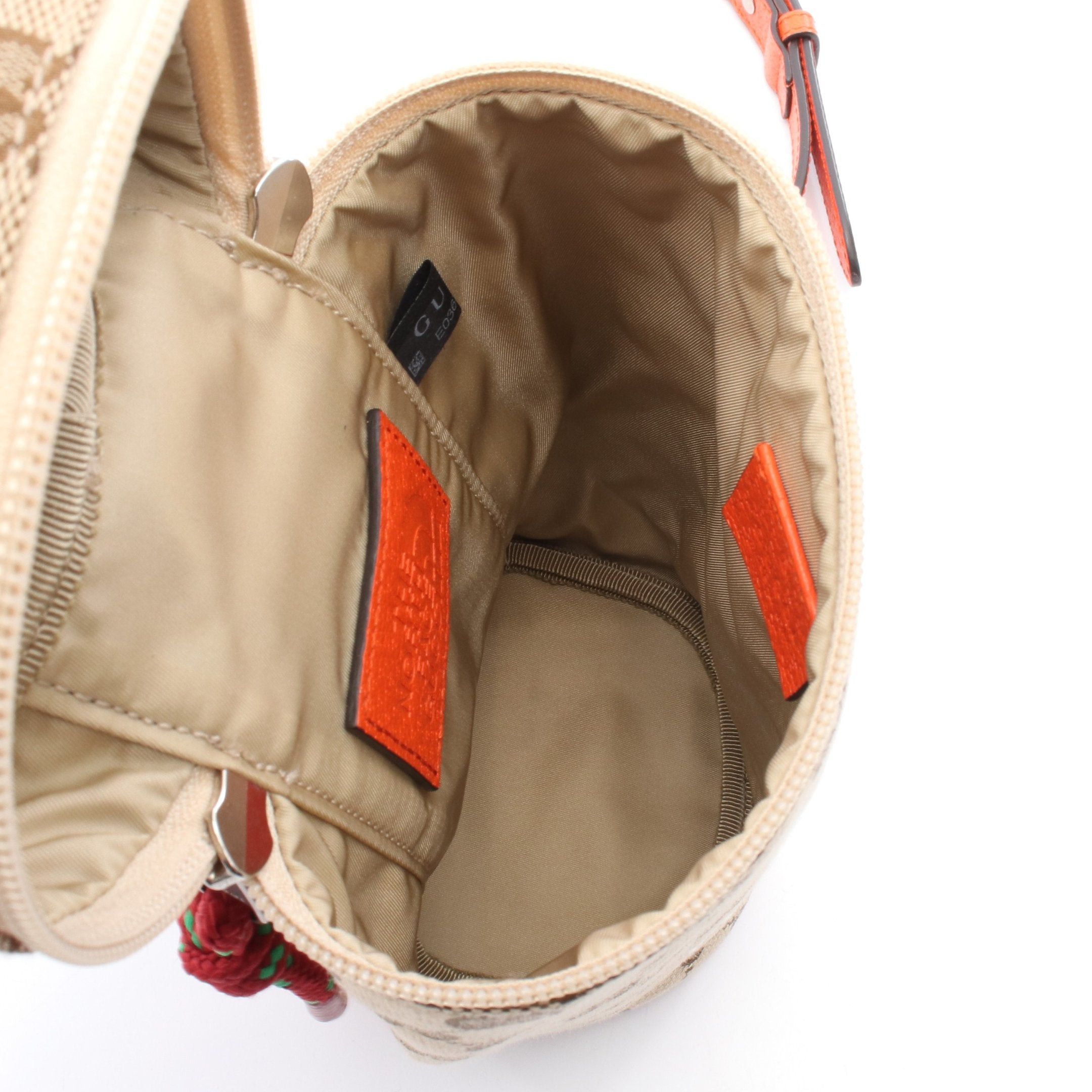 Gucci Gucci Gucci * The North Face Gg Canvas Handbag Leather Beige Brown Orange Size ONE SIZE - 3 Thumbnail