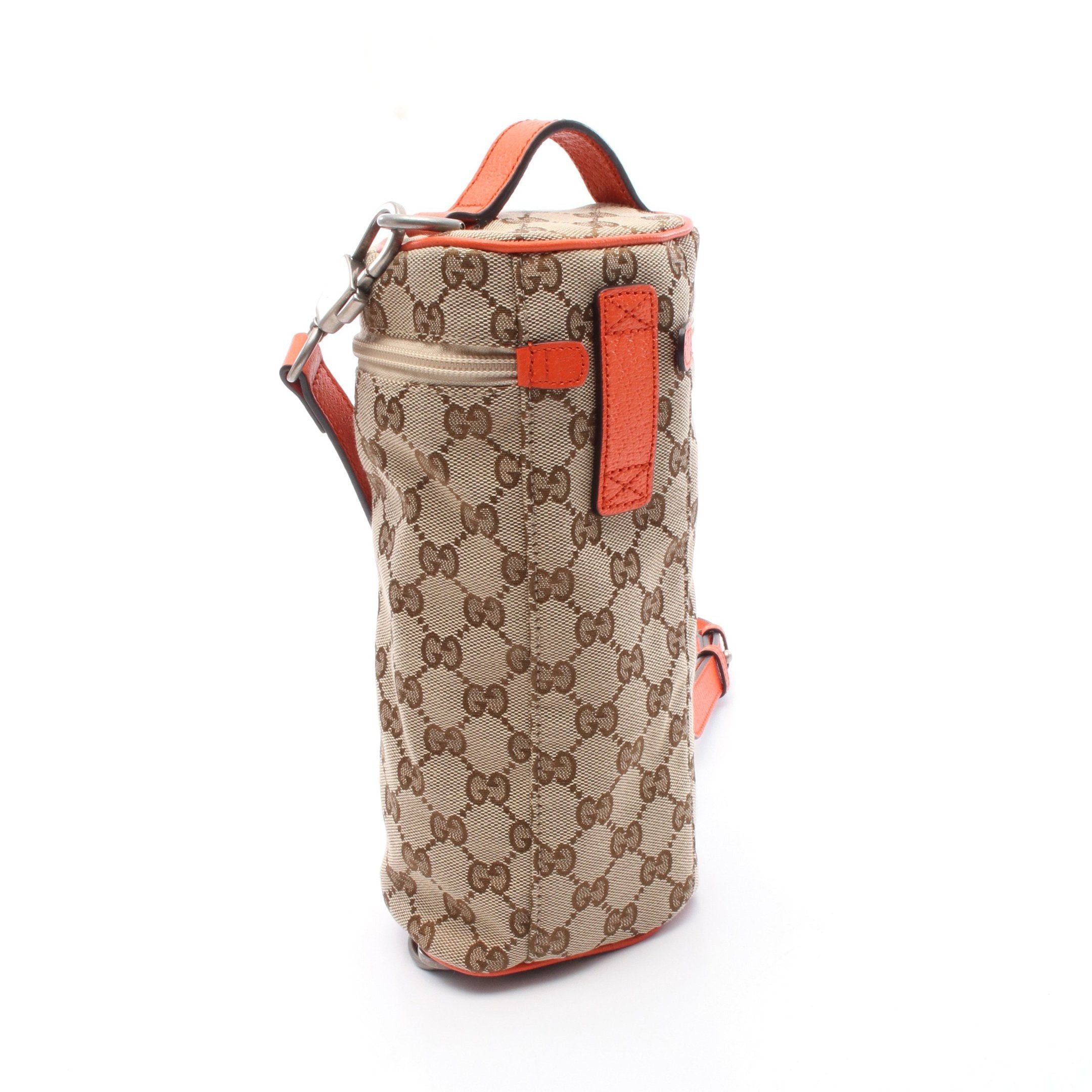 Gucci Gucci Gucci * The North Face Gg Canvas Handbag Leather Beige Brown Orange Size ONE SIZE - 2 Thumbnail