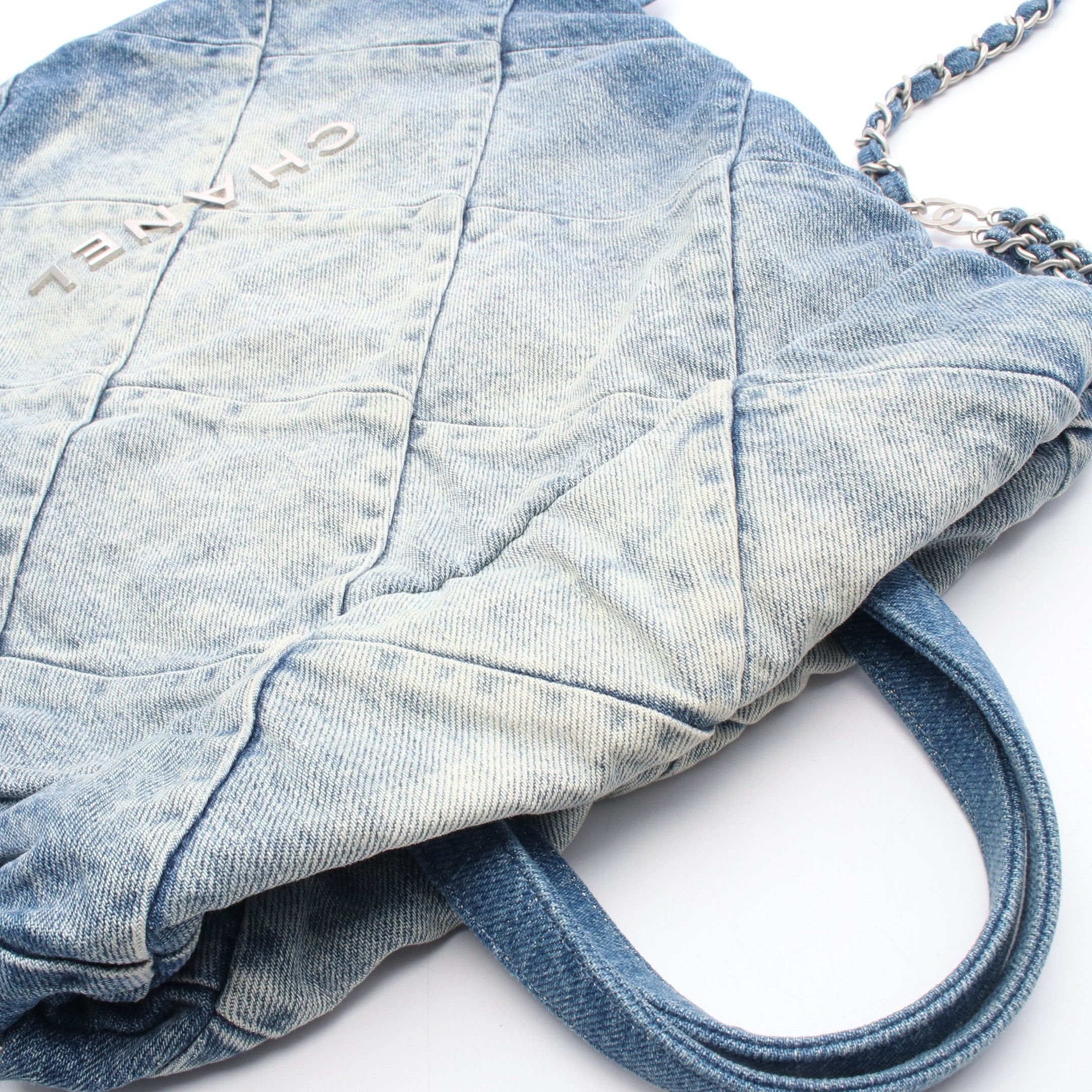 Chanel Chanel Chanel 22 Backpack Knapsack Denim Blue Silver Hardware Size ONE SIZE - 6 Thumbnail