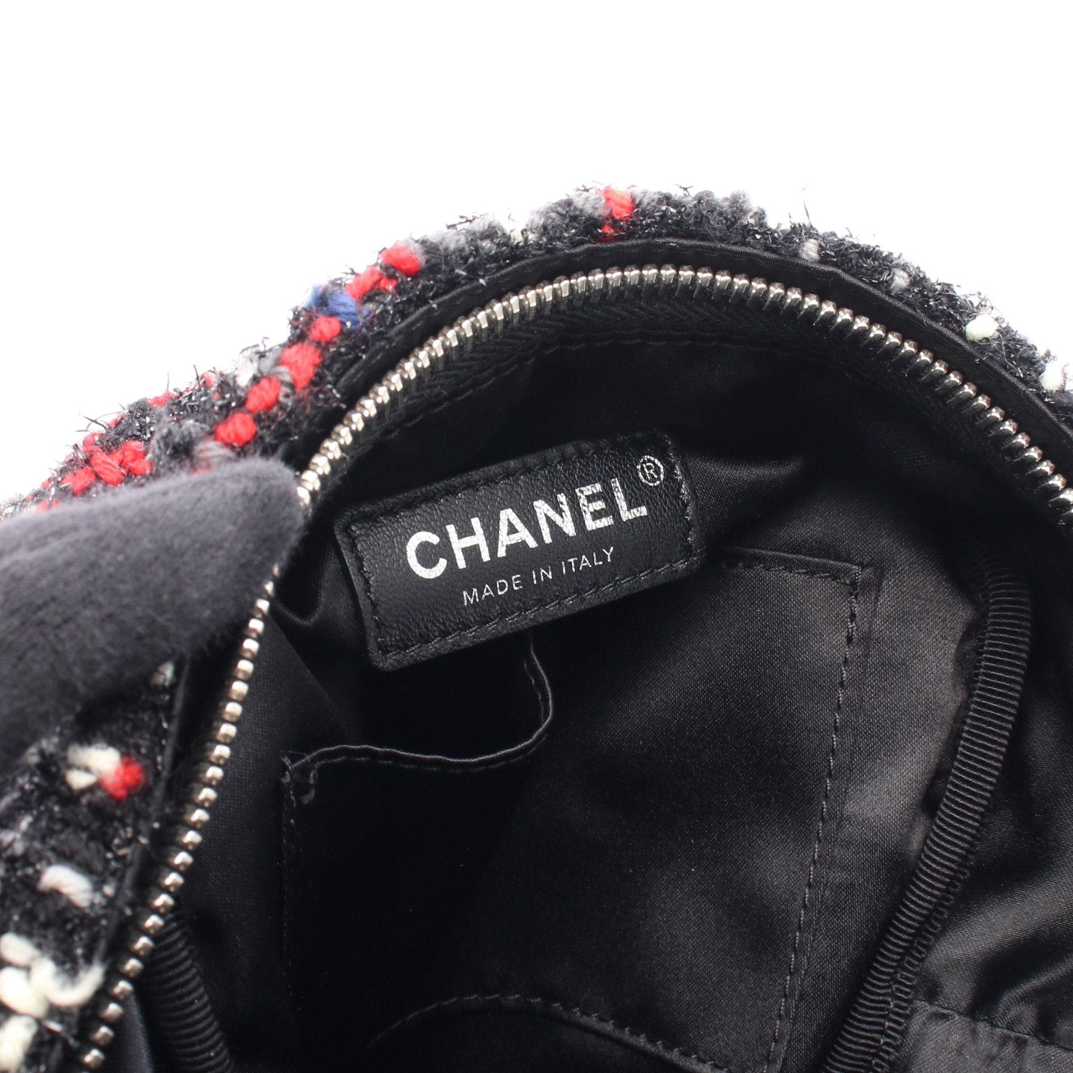 Chanel Chanel Matelasse Backpack Rucksack Nylon Tweed Leather Black Multicolor Silver Hardware Size ONE SIZE - 4 Thumbnail