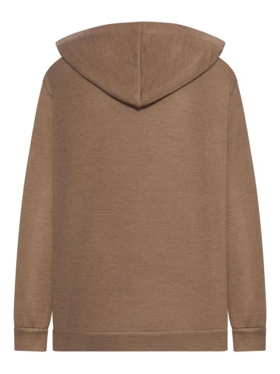 Brunello Cucinelli BRUNELLO CUCINELLI Women Hoodies MP828SB806 C9122 Brown Size XS / US 0-2 / IT 36-38 - 2 Thumbnail