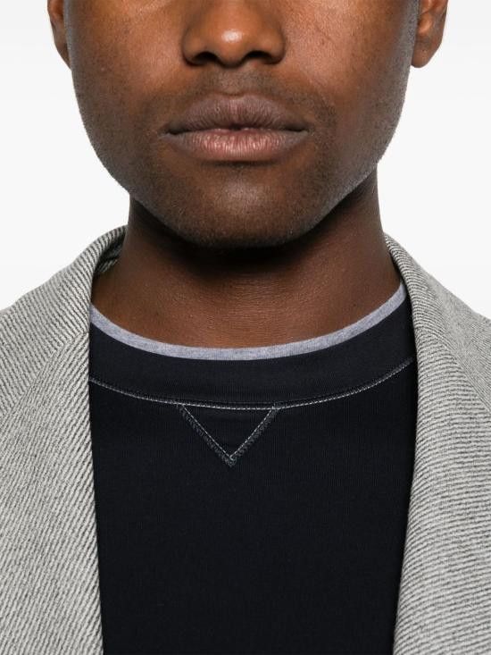 Brunello Cucinelli BRUNELLO CUCINELLI Men T-Shirts M0B137451G CW893 Blue Size US L / EU 52-54 / 3 - 4 Thumbnail