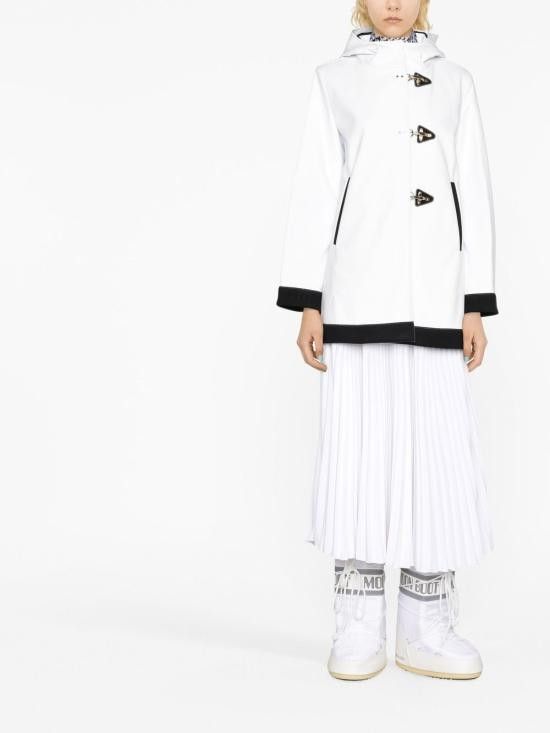 Fay FAY Women Coats NAW15453020 SHA0001 White Size S / US 4 / IT 40 - 4 Thumbnail