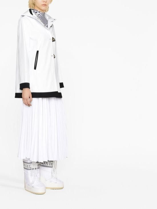 Fay FAY Women Coats NAW15453020 SHA0001 White Size S / US 4 / IT 40 - 3 Thumbnail
