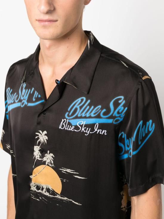 Blue Sky Inn BLUE SKY INN Men T-Shirts BS2303SH047 ISLAND Black Size US S / EU 44-46 / 1 - 2 Thumbnail