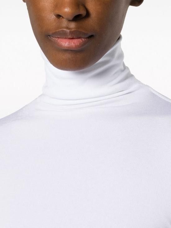Wolford WOLFORD Women Bodysuit Tops 75083 1001 White Size M / US 6-8 / IT 42-44 - 5 Thumbnail
