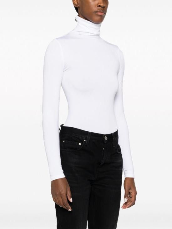Wolford WOLFORD Women Bodysuit Tops 75083 1001 White Size M / US 6-8 / IT 42-44 - 3 Thumbnail
