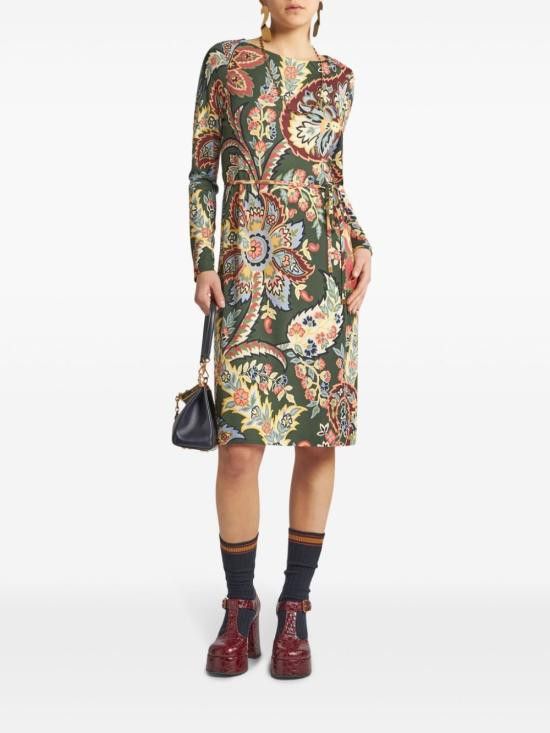 Etro ETRO Women Short Skirts WRHA0162 99IA423X0892 Green Size S / US 4 / IT 40 - 5 Thumbnail