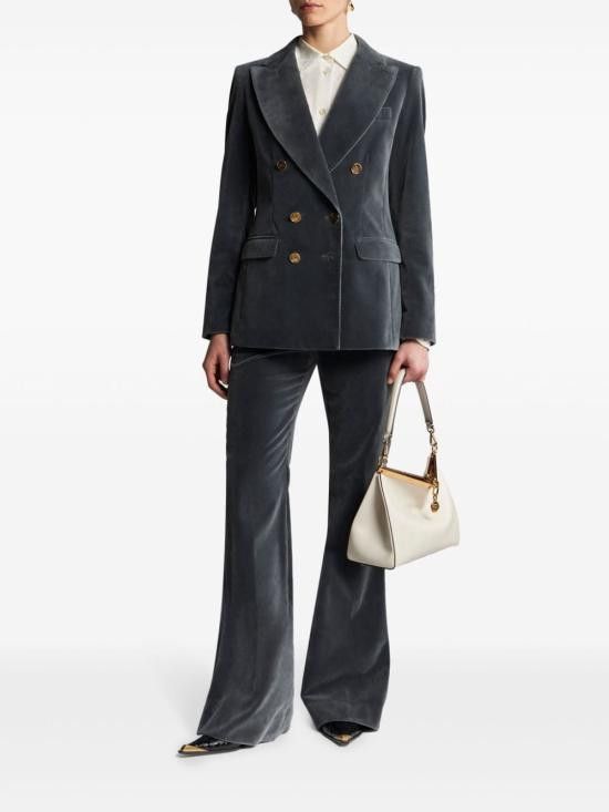 Etro ETRO Women Straight Pants WREA0033 99TCE01B6214 Blue Size 30" / US 8 / IT 44 - 7 Thumbnail