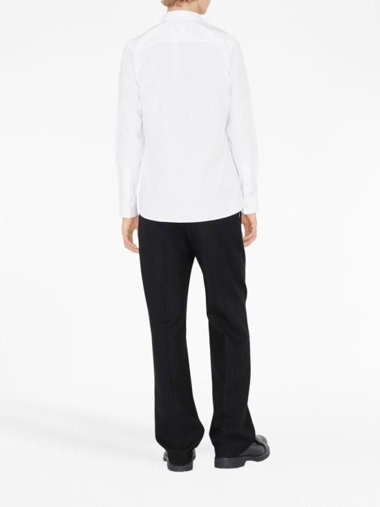 Burberry BURBERRY Men Long Tops 8071465 A1464 White Size US XL / EU 56 / 4 - 2 Thumbnail