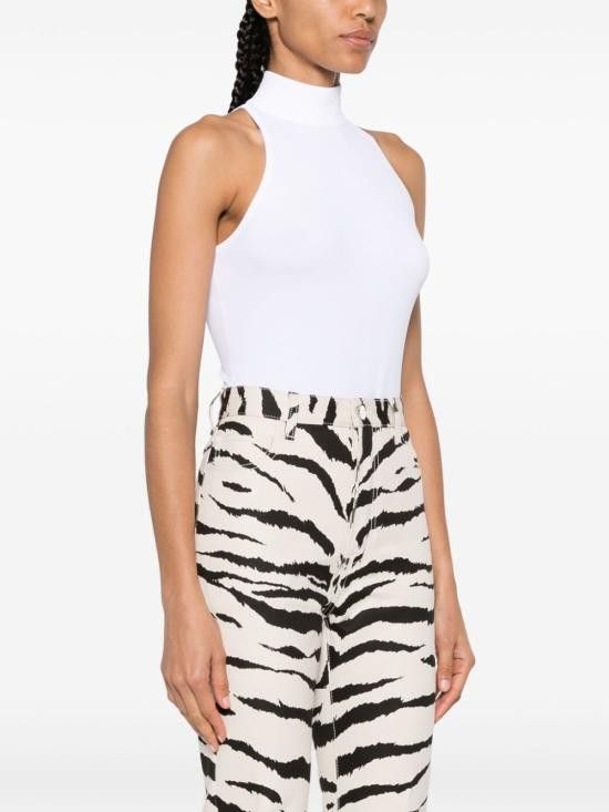 Alaia ALAIA Women Bodysuit Tops AA9B02495M852 000 White Size M / US 6-8 / IT 42-44 - 5 Thumbnail