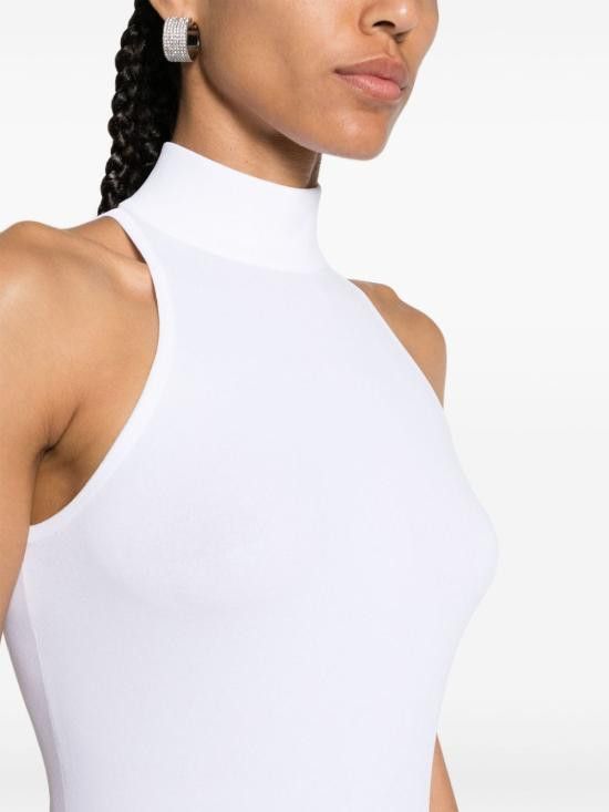 Alaia ALAIA Women Bodysuit Tops AA9B02495M852 000 White Size M / US 6-8 / IT 42-44 - 2 Thumbnail