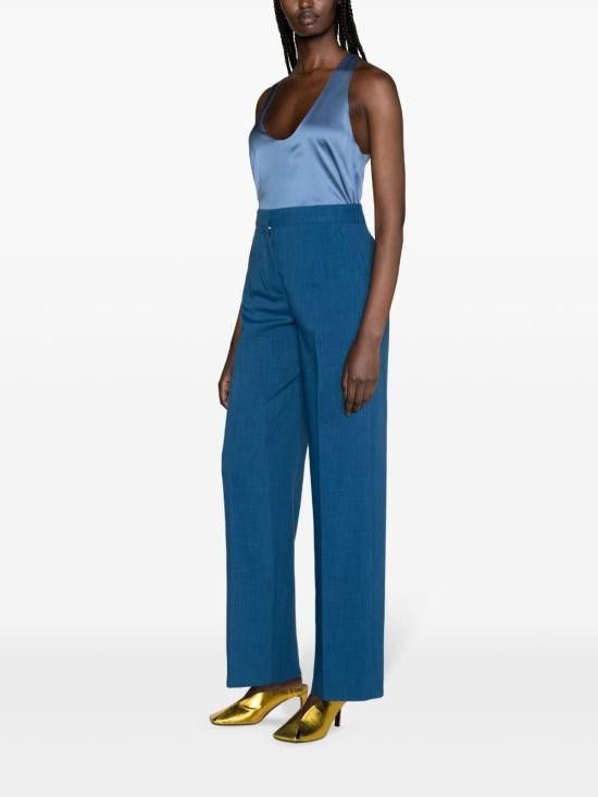 Tory Burch TORY BURCH Women Straight Pants 157257 416 Blue Size 27" / US 4 / IT 40 - 3 Thumbnail