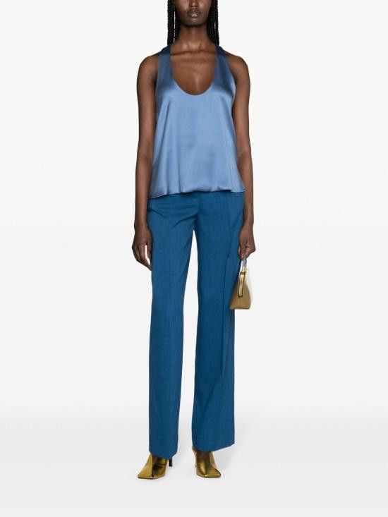 Tory Burch TORY BURCH Women Straight Pants 157257 416 Blue Size 27" / US 4 / IT 40 - 4 Thumbnail