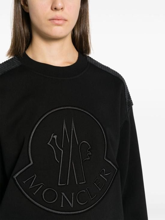 Moncler MONCLER Women Hoodies 8G00042 899U5999 Black Size XS / US 0-2 / IT 36-38 - 3 Thumbnail